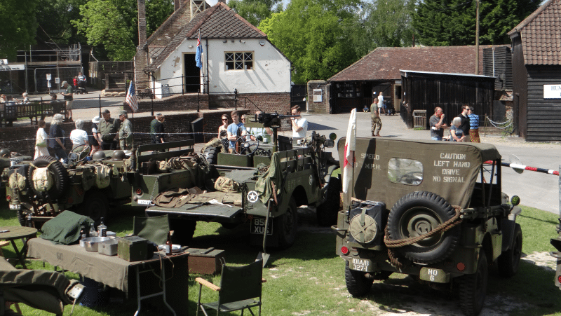 Military vehicles at Amberley Museum